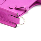Hermes Mini Evelyne Clemence 9i Rose Magnolia SHW