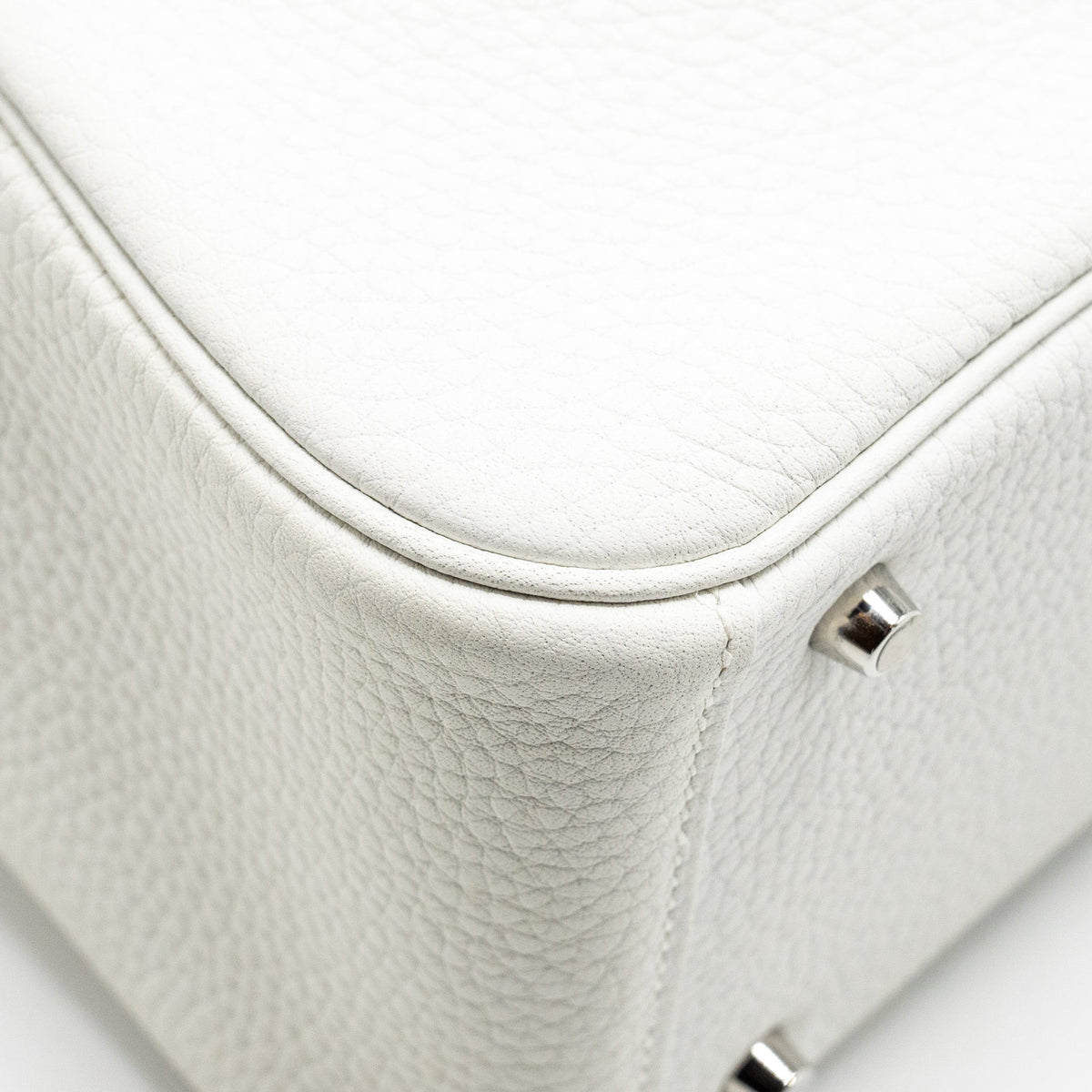 HERMES MINI LINDY CLEMENCE NEW WHITE SHW