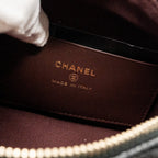 CHANEL QUILTED HOBO BAG CAVIAR BLACK GHW (MICROCHIP)