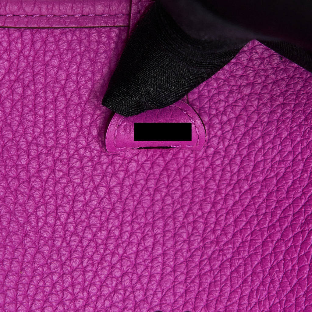 Hermes Mini Evelyne Clemence 9i Rose Magnolia SHW