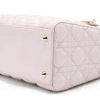 DIOR LADY DIOR LAMBSKIN LIGHT PINK LGHW