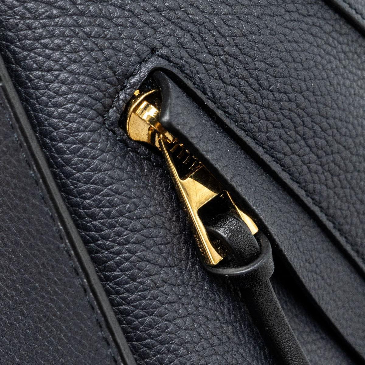 LOEWE MEDIUM HAMMOCK BAG GRAINED CALFSKIN DARK BLUE GHW