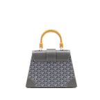 Goyard Structure Saigon PM Bag Goyardine Canvas / Calfskin Grey SHW