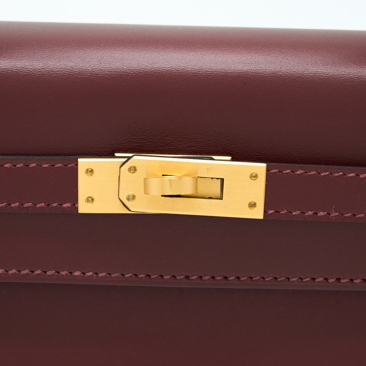 Hermes Kelly 25 Special Order Sombrero Rouge H Brushed GHW