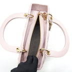 DIOR LADY DIOR LAMBSKIN LIGHT PINK LGHW