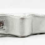 Chanel STAR COIN PURSE CHARM METALLIC LAMBSKIN SILVER SHW (MICROCHIP)