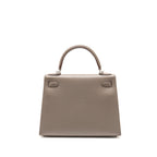 Hermes Kelly 28 Epsom 8F Gris Etain SHW