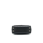 CHANEL 21K SMALL COCO HANDLE 24CM CAVIAR BLACK LGHW