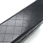CHANEL MAXI CLASSIC DOUBLE FLAP BAG LAMBSKIN BLACK GHW