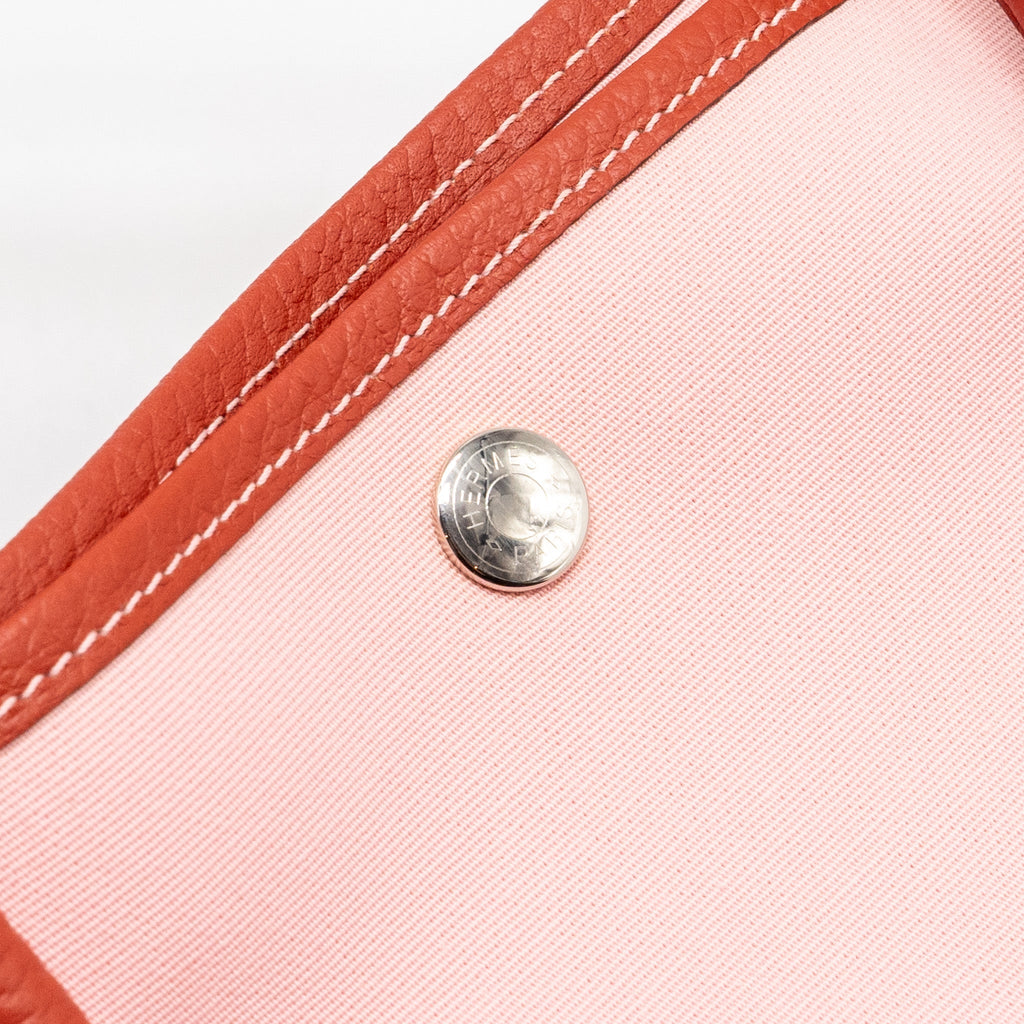 Hermes Garden Party 36 Canvas/Negonda Rose Sakura/rouge Duchesse SHW