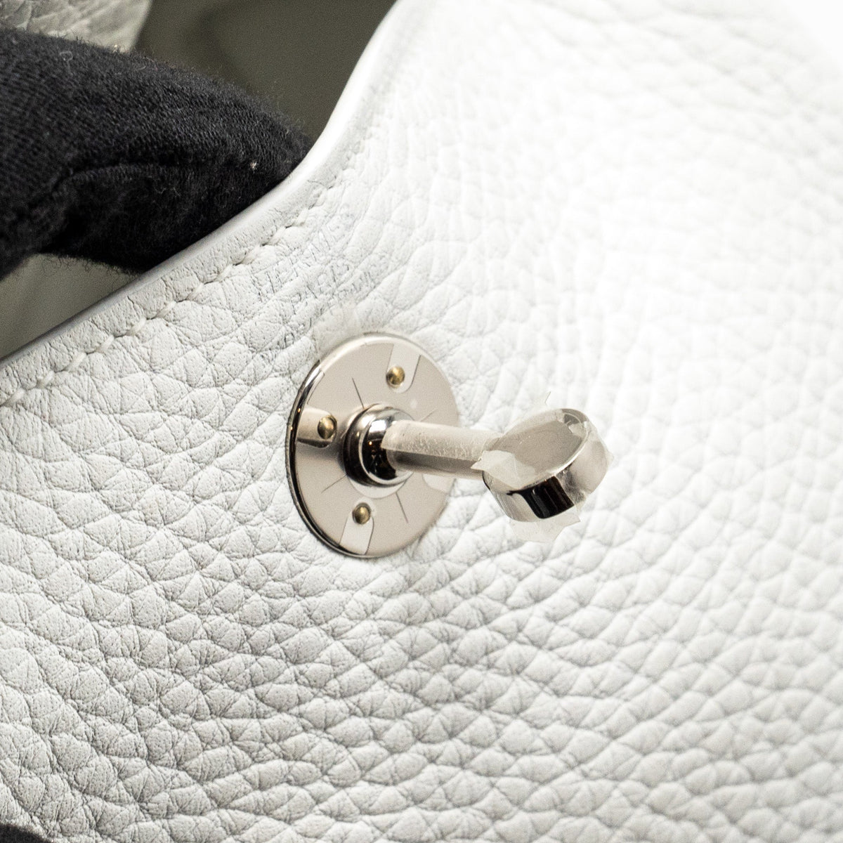 HERMES MINI LINDY CLEMENCE NEW WHITE SHW