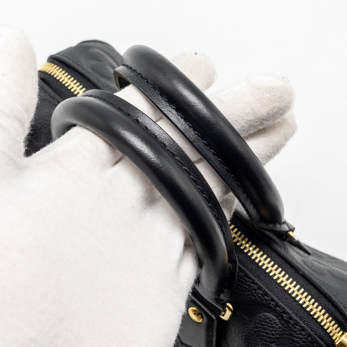 LOUIS VUITTON SPEEDY 20 BANDOULIERE MONOGRAM EMPREINTE BLACK GHW