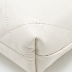 CHANEL MINI 22 BAG SHINY CALFSKIN WHITE GHW (MICROCHIP)