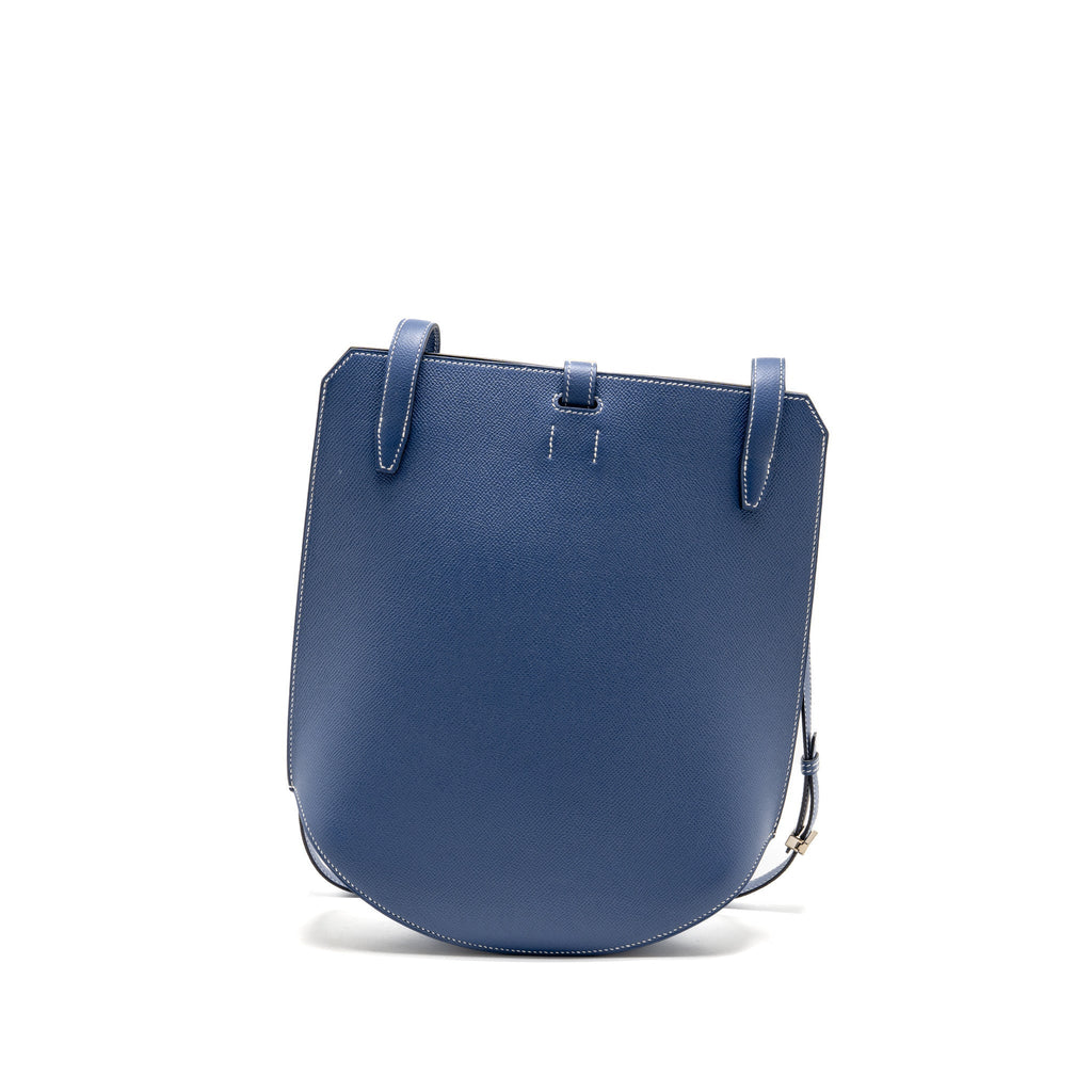 Hermes Baton de Craie epsom Blue SHW