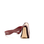 Celine Medium Frame Bag Calfskin Ruby Red / Beige GHW