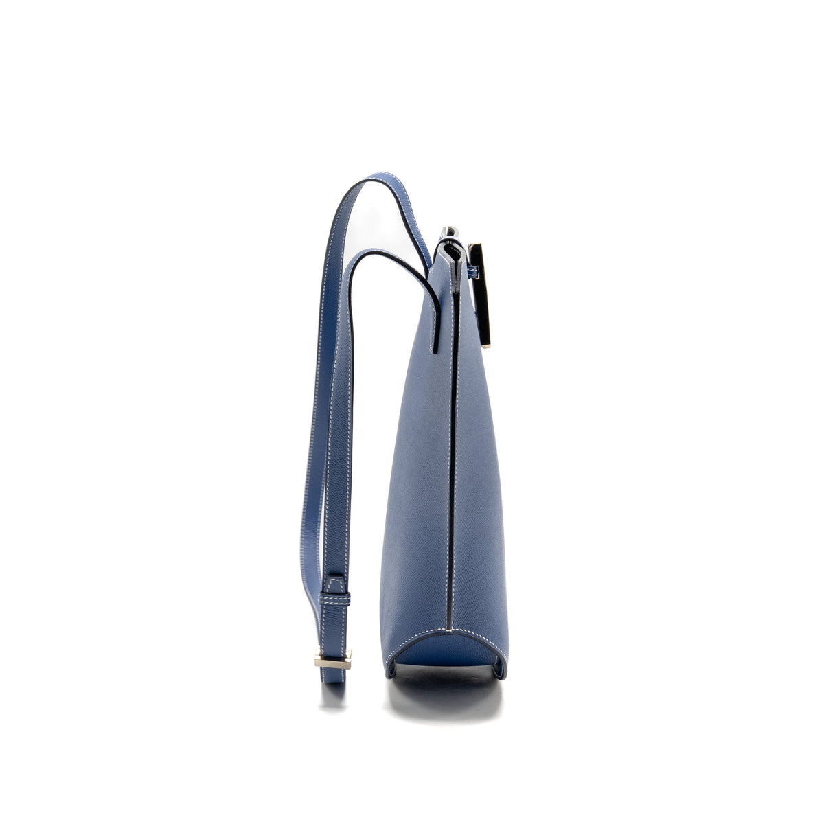 Hermes Baton de Craie epsom Blue SHW