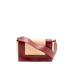 Celine Medium Frame Bag Calfskin Ruby Red / Beige GHW