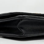 CHANEL DETAILED CC LOGO WALLET ON CHAIN CAVIAR CAVIAR BLACK GHW (MICROCHIP)