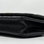 CHANEL DETAILED CC LOGO WALLET ON CHAIN CAVIAR CAVIAR BLACK GHW (MICROCHIP)