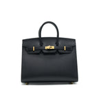 HERMES BIRKIN 25 SELLIER BLACK WITH GHW