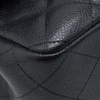 CHANEL CLASSIC JUMBO DOUBLE FLAP BAG CAVIAR BLACK LGHW