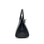 HERMES BIRKIN 25 SELLIER BLACK WITH GHW