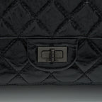 CHANEL 2.55 226 REISSUE AGED CALFSKIN SO BLACK