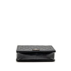 Chanel large boy bag quilted calfskin black ruthenium silver hardware