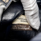 DIOR VINTAGE BOWLING BAG BLUE OBLIQUE CANVAS SHW