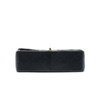 CHANEL CLASSIC JUMBO DOUBLE FLAP BAG BLACK CAVIER GHW
