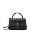 CHANEL COCO HANDLE MEDIUM IN CAVIAR BLACK