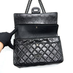CHANEL 2.55 226 REISSUE AGED CALFSKIN SO BLACK