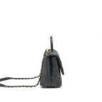 CHANEL COCO HANDLE MEDIUM IN CAVIAR BLACK