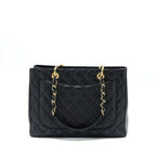 CHANEL GRAND SHOPPING TOTE BAG CAVIAR BLACK GHW