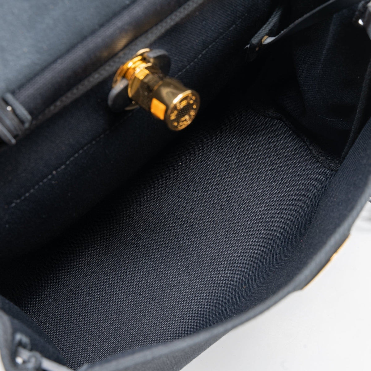 HERMES HERBAG ZIP 31 BAG CANVAS/HUNTER BLACK GHW