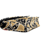 CHANEL MINI FLAP BAG FABRIC BEIGE / MULTICOLOUR LGHW (MICROCHIP)