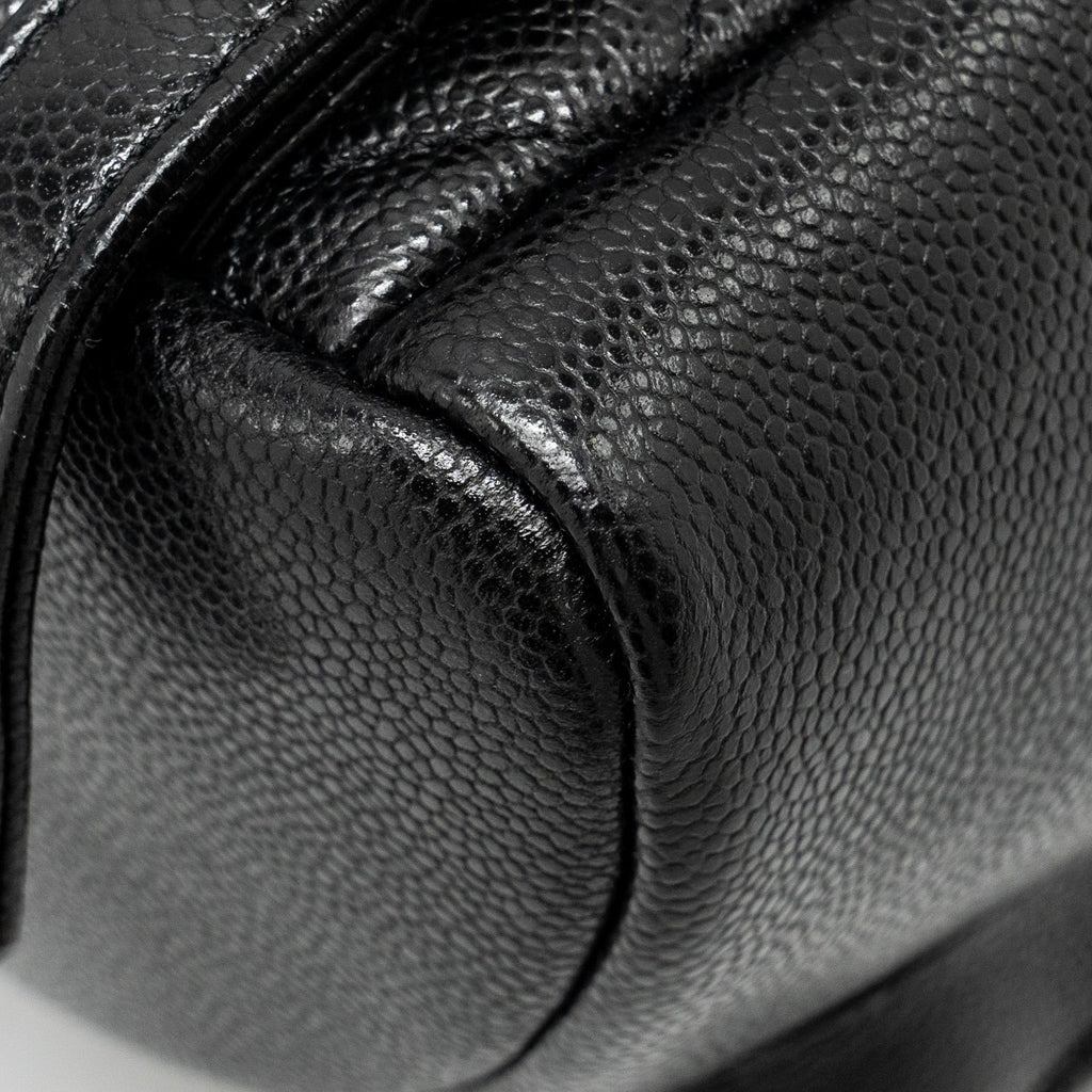 CHANEL TRIPLE PACK DUMA BACKPACK CAVIAR BLACK LGHW (MICROCHIP)