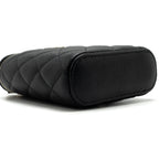 CHANEL VANITY CASE WITH DETAILED CHAIN CAVIAR BLACK LGHW