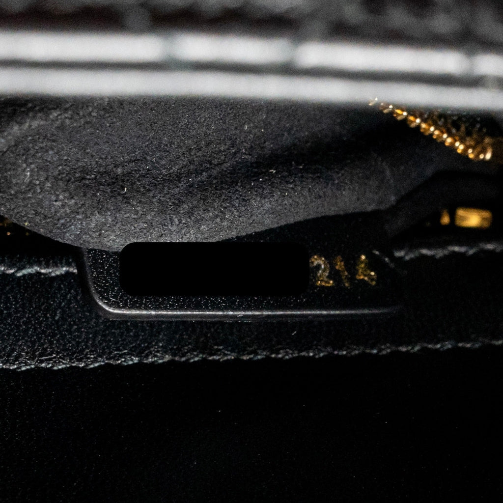 DIOR SMALL LADY DIOR LAMBSKIN BLACK / GOLD LGHW