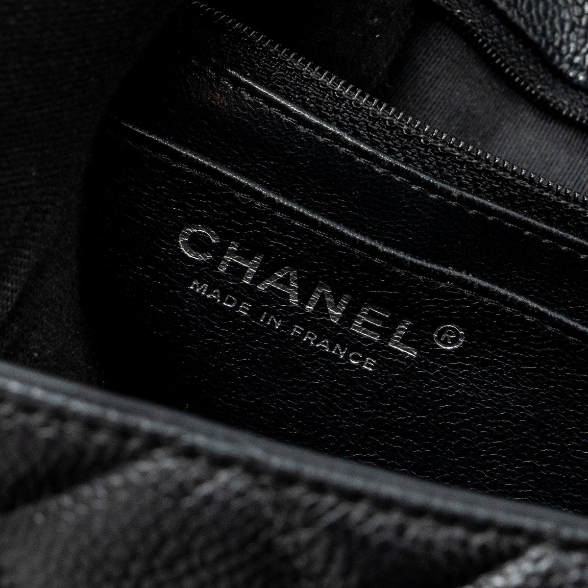 CHANEL CLASSIC JUMBO SINGLE FLAP BAG CAVIAR BLACK SHW