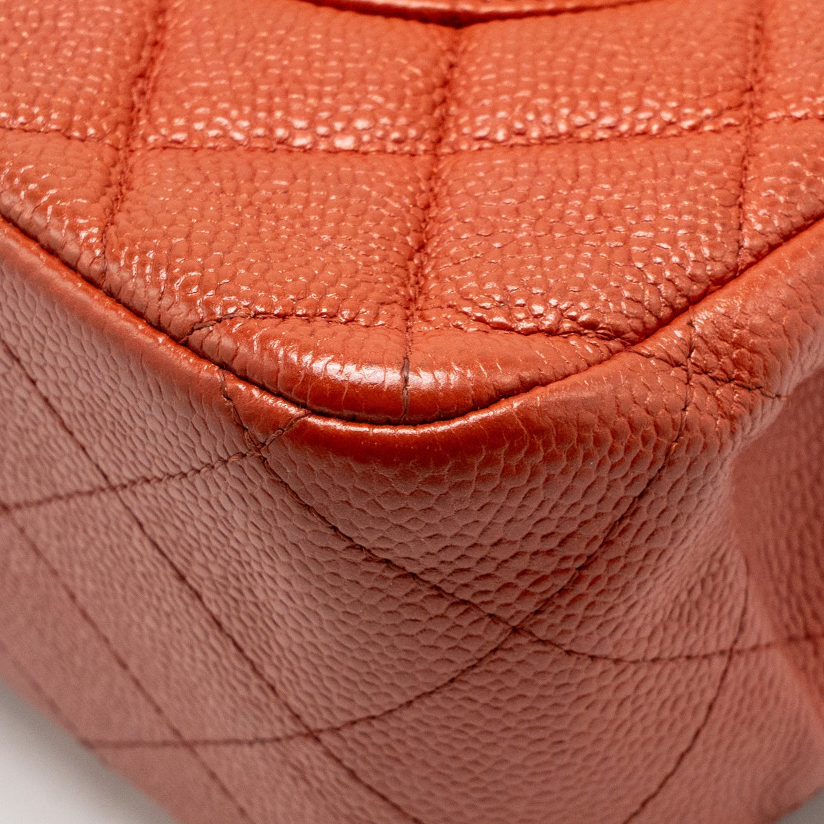 CHANEL JUMBO CLASSIC DOUBLE FLAP BAG CAVIAR RED GHW