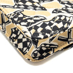 CHANEL MINI FLAP BAG FABRIC BEIGE / MULTICOLOUR LGHW (MICROCHIP)