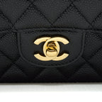 CHANEL MEDIUM CLASSIC FLAP BAG CAVIAR BLACK GHW