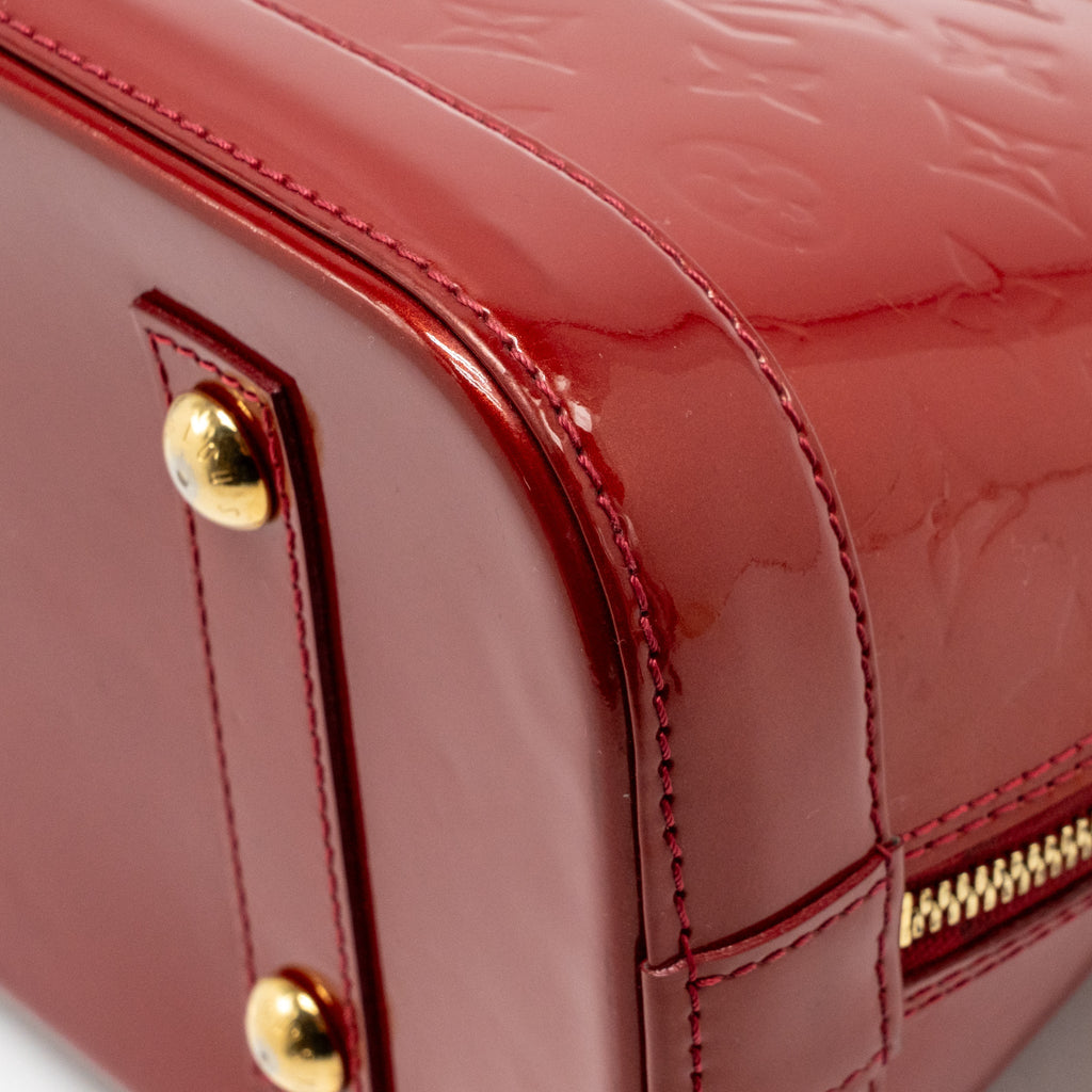 Louis Vuitton Alma PM Monogram Vernis Patent Red GHW