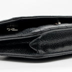 CHANEL CLASSIC WALLET ON CHAIN CAVIAR BLACK SHW (MICROCHIP)