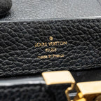 LOUIS VUITTON CAPUCINES MINI TAURILLON BLACK GHW