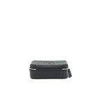 CHANEL CAVIA LEATHER VANITY BAG BLACK GHW
