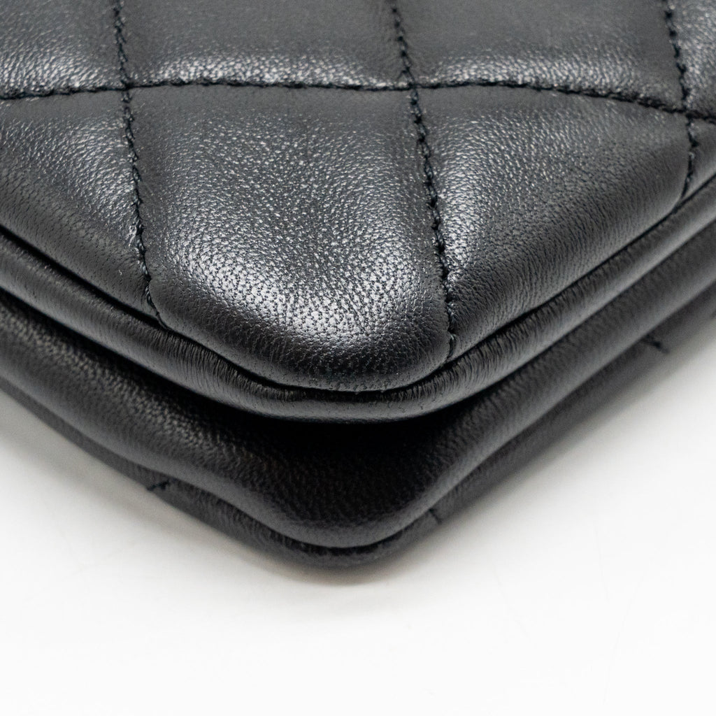Chanel 24C Baguette Bag Lambskin Black GHW (Microchip)