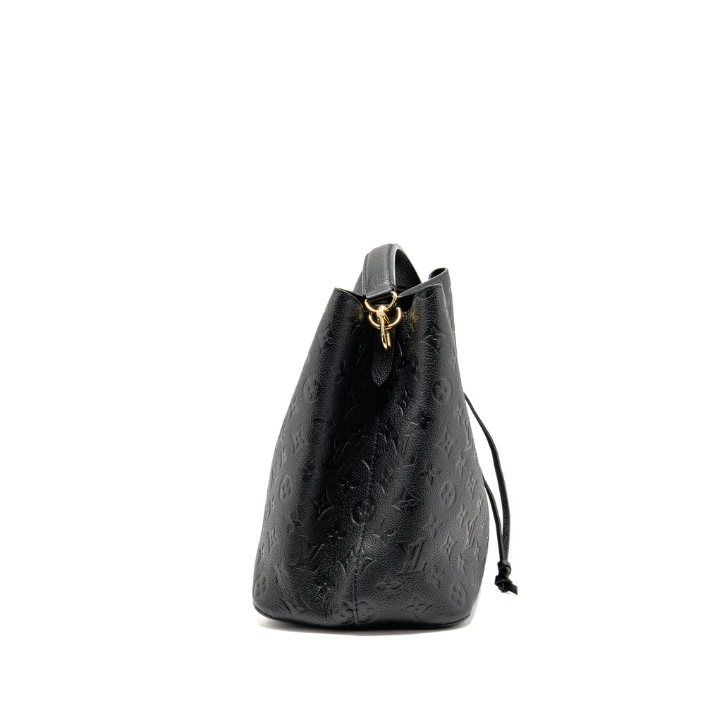 Louis Vuitton Neo Noe MM Monogram Empreinte Leather Black GHW