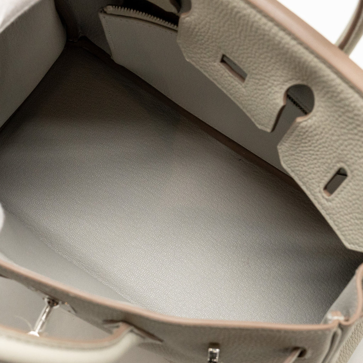 Hermes Birkin 25 Togo Gris Perle SHW